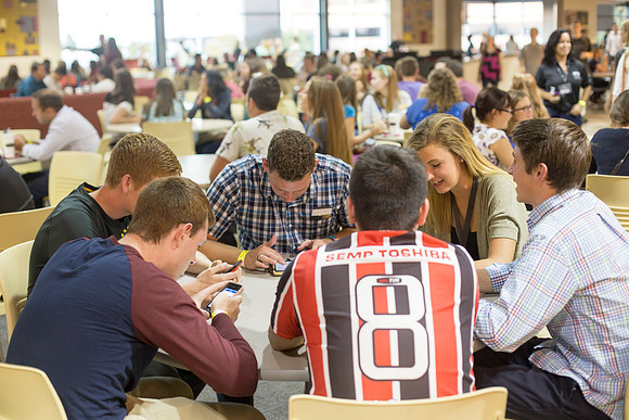 Students mix and mingle at I-Night!