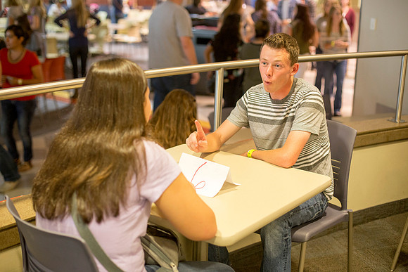 Students mix and mingle at I-Night!