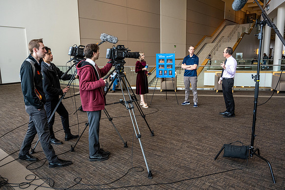 Video crew creates promotional video for devotional.