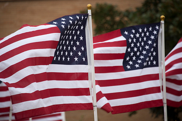 BYU-Idaho places flags on campus in remembrance of the freedoms afforded by the nation's Constitution.