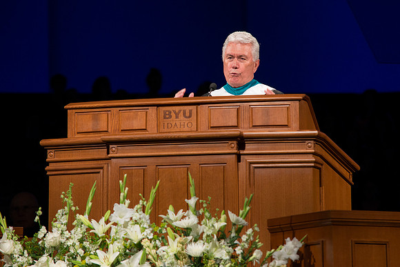 Pres Uchtodorf gives his remarks.