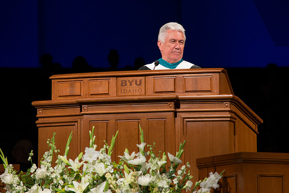 Pres Uchtodorf gives his remarks.