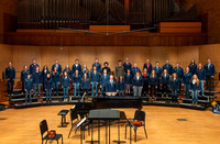 Collegiate Singers rehearsal in the Barrus Concert Hall.