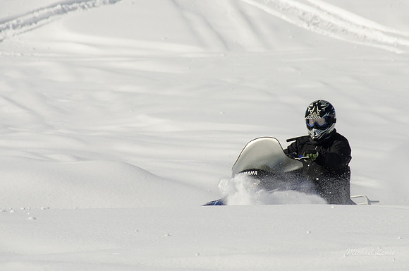 A great day snowmobiling in Island Park, Idaho.
