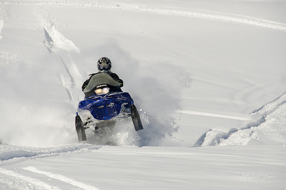 A great day snowmobiling in Island Park, Idaho.