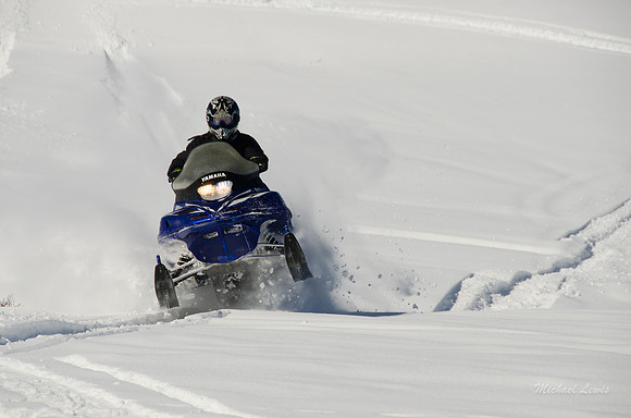 A great day snowmobiling in Island Park, Idaho.