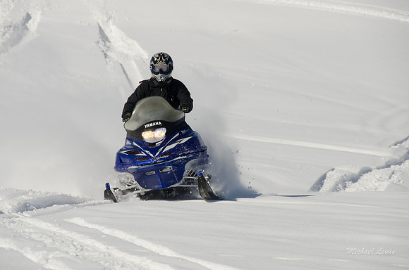 A great day snowmobiling in Island Park, Idaho.