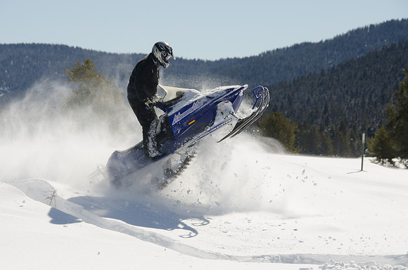 A great day snowmobiling in Island Park, Idaho.