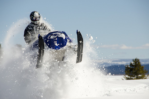 A great day snowmobiling in Island Park, Idaho.