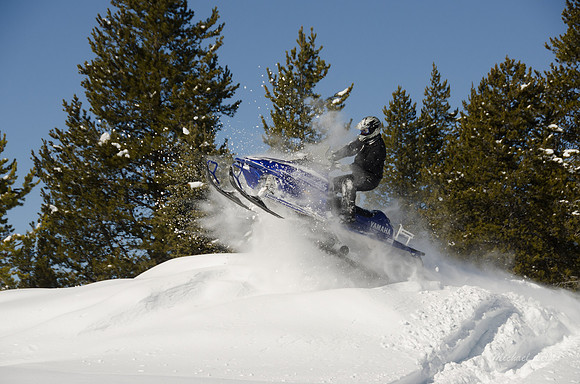 A great day snowmobiling in Island Park, Idaho.