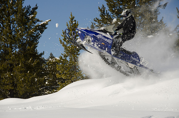 A great day snowmobiling in Island Park, Idaho.