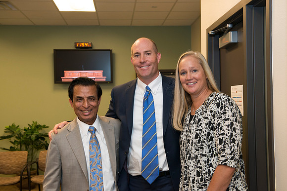 Inauguration guests: ? , Chad Lewis (former NFL and BYU football player) and his wife.