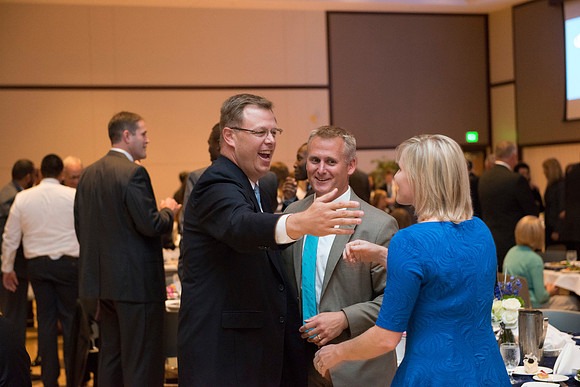 Inauguration luncheon in the Manwaring Center Grand Ballroom.