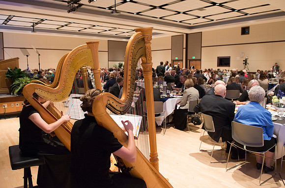 Inauguration luncheon in the Manwaring Center Grand Ballroom.