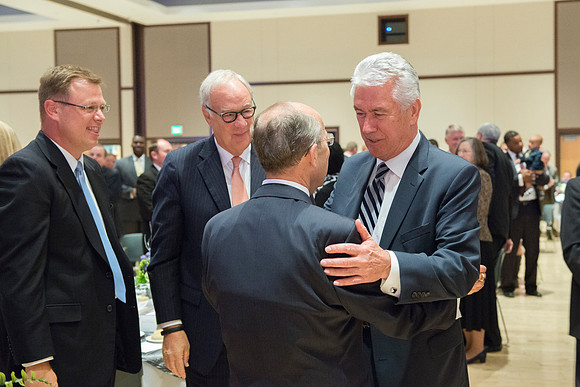 Pres Uchtdorf Inauguration luncheon in the Manwaring Center Grand Ballroom.