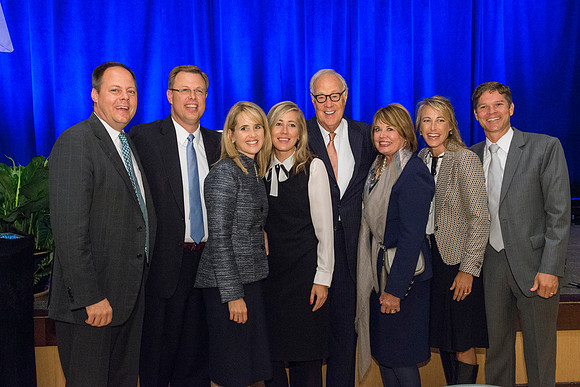Members of President Gilbert's family. Inauguration luncheon in the Manwaring Center Grand Ballroom.
