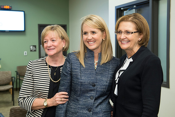 Bonnie L. Oscarson, Christine Gilbert and Linda K. Burton