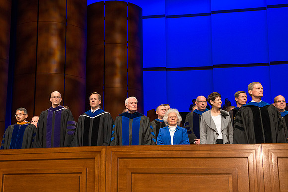 Kevin Myasaki, Henry J. Eyring, Elder ?, Joe J. Christensen and Elder David A Bednar