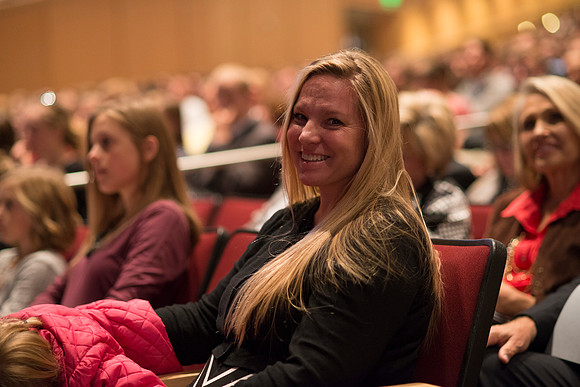 The Inauguration for President Clark G. Gilbert, the 16th President of BYU-Idaho, was held in front of a full capacity crowd in the BYU-Idaho Center. Members of the Gilbert's family.