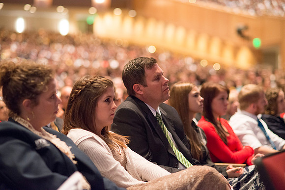 The Inauguration for President Clark G. Gilbert, the 16th President of BYU-Idaho, was held in front of a full capacity crowd in the BYU-Idaho Center.