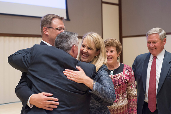 A Private reception was held for close friends and family following the Inauguration ceremony.