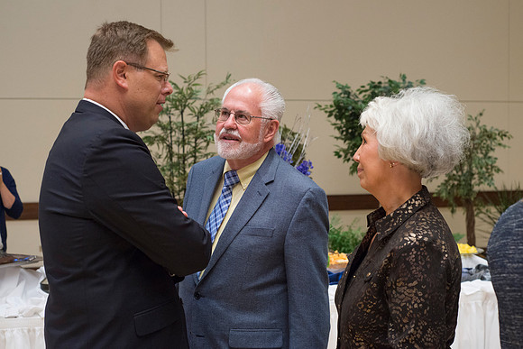 A Private reception was held for close friends and family following the Inauguration ceremony.