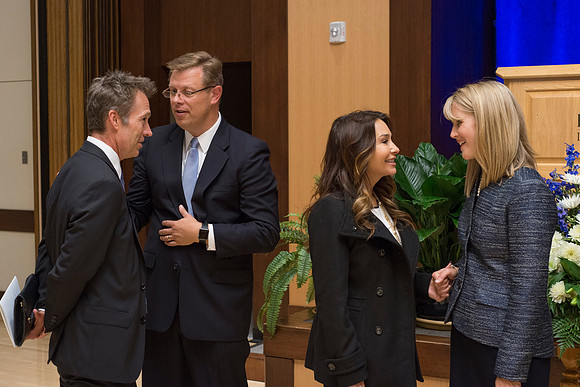 A Private reception was held for close friends and family following the Inauguration ceremony.