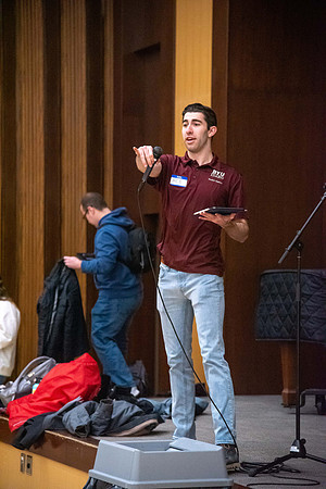 Lunch and Service activity in Manwaring Center.