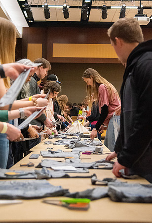 Lunch and Service activity in Manwaring Center.