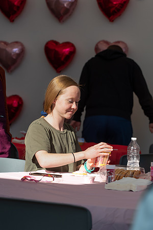 On campus housing unit, Centre Square's Valentine Cookie Event.