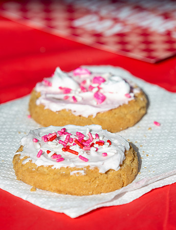 On campus housing unit, Centre Square's Valentine Cookie Event.