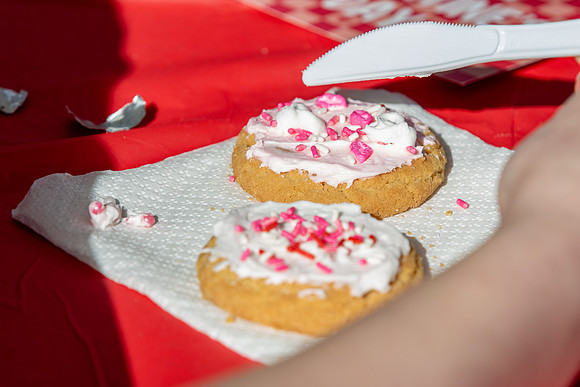 On campus housing unit, Centre Square's Valentine Cookie Event.