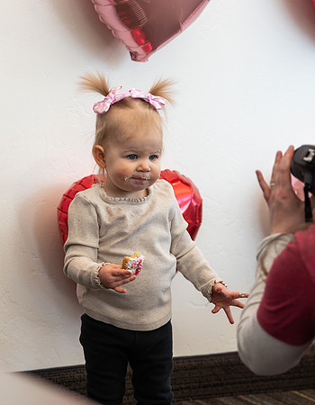 On campus housing unit, Centre Square's Valentine Cookie Event.
