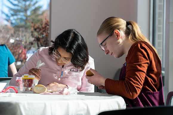 On campus housing unit, Centre Square's Valentine Cookie Event.