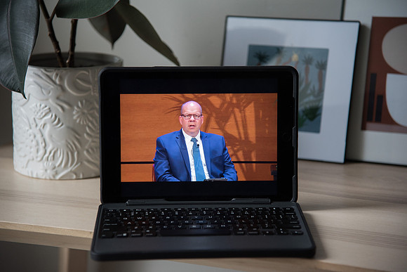 BYU-Idaho University Forum Livestream during the COVID-19 quarantine titled: Successfully Entering Your Career In Times of Economic Challenges featuring dean of Faculty Development Sid Palmer, direct