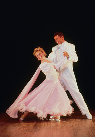 Dancers pose for a Ballroom poster shot.