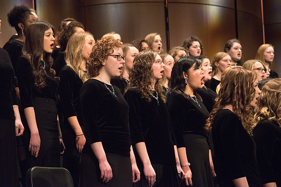 Men and women combined choir