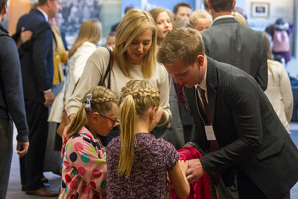 Family and friends were welcomed to President Clark G. Gilbert's Inaugural Luncheon held in the Manwaring Center.