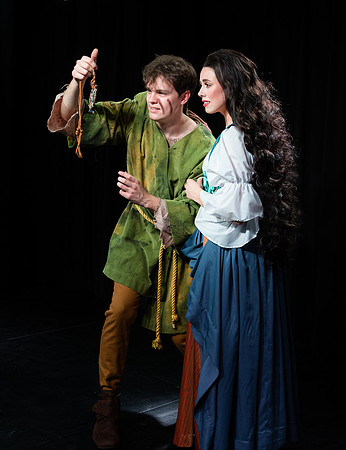 Theatre promotional photos for upcoming drama production of "The Hunchback of Notre Dame".