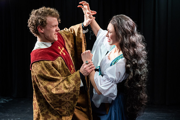 Theatre promotional photos for upcoming drama production of "The Hunchback of Notre Dame".