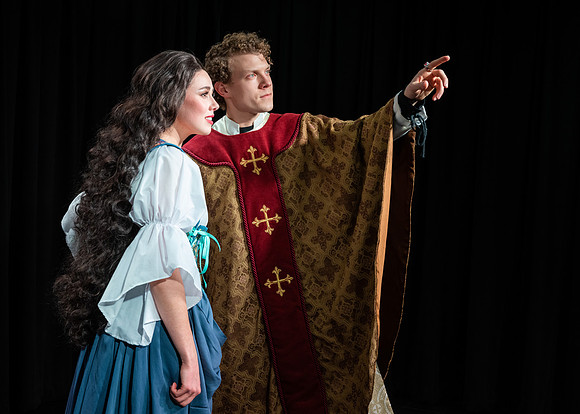 Theatre promotional photos for upcoming drama production of "The Hunchback of Notre Dame".