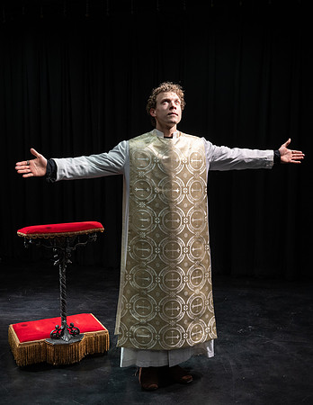Theatre promotional photos for upcoming drama production of "The Hunchback of Notre Dame".