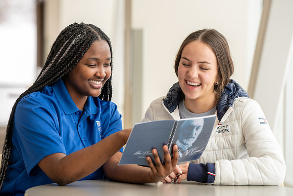 Students help other students learn of the programs offered by BYU-I.
