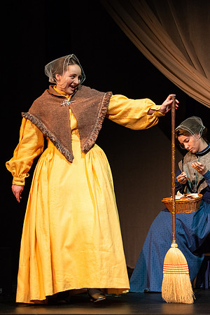 Students perform "As It is in Heaven" in the Snow Drama Theater.