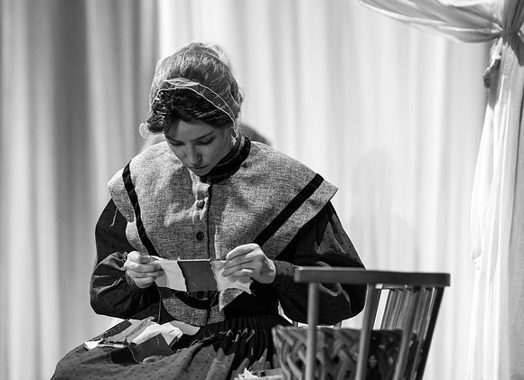 Students perform "As It is in Heaven" in the Snow Drama Theater.