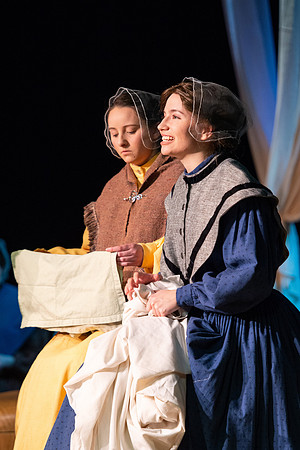 Students perform "As It is in Heaven" in the Snow Drama Theater.
