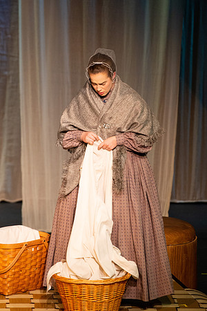 Students perform "As It is in Heaven" in the Snow Drama Theater.