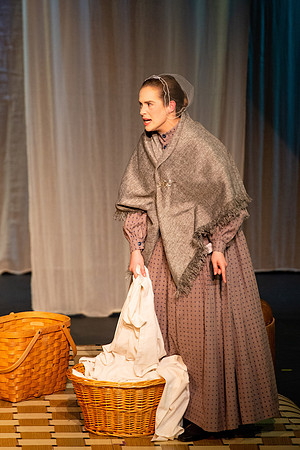 Students perform "As It is in Heaven" in the Snow Drama Theater.