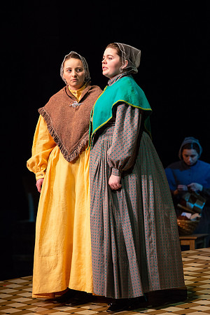 Students perform "As It is in Heaven" in the Snow Drama Theater.