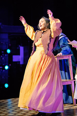 Students perform "As It is in Heaven" in the Snow Drama Theater.